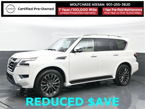 Certified 2024 Nissan Armada Platinum w/ Captain's Chairs Package image 2