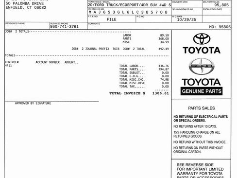 Used 2020 Ford EcoSport SE w/ SE Convenience Package image 11