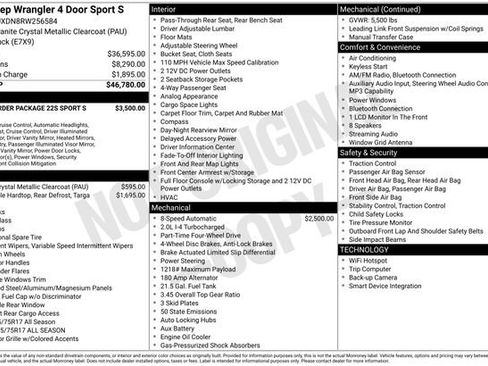 Used 2024 Jeep Wrangler Unlimited Sport AWD/4WD image 27