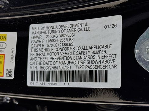New 2026 Honda Accord EX-L image 37
