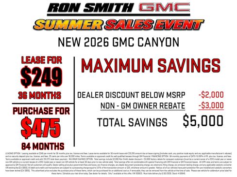 New 2026 GMC Canyon Elevation w/ Convenience Package RWD image 3