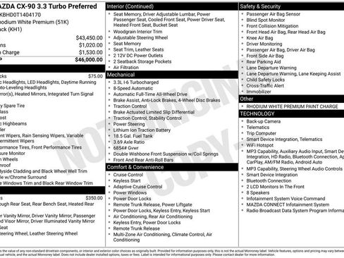 New 2026 MAZDA CX-90 3.3 Turbo w/ Preferred Package AWD/4WD image 2
