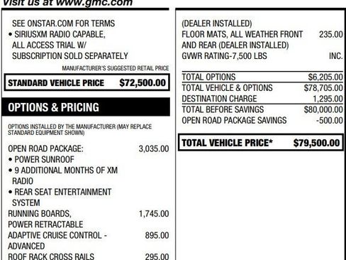 Used 2020 GMC Yukon XL Denali w/ Open Road Package image 2