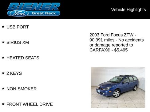 Used 2003 Ford Focus ZTW image 9