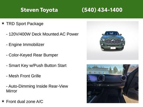 Used 2021 Toyota Tacoma TRD Sport w/ Technology Package image 11
