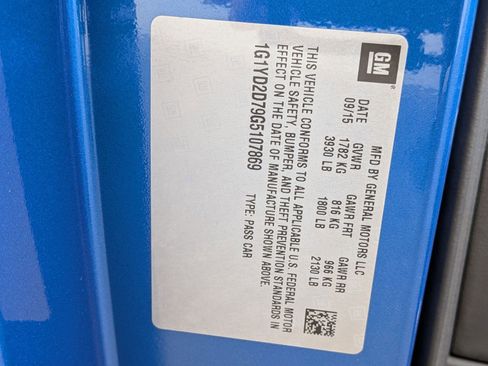 Used 2016 Chevrolet Corvette Stingray Coupe w/ 2LT Preferred Equipment Group image 36