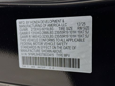 New 2026 Honda Odyssey Touring image 42