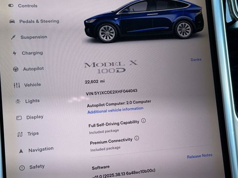 Used 2017 Tesla Model X 100D AWD/4WD image 25