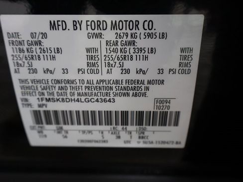 Used 2020 Ford Explorer XLT w/ Equipment Group 202A image 50