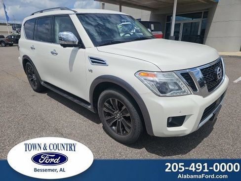 Used 2017 Nissan Armada Platinum w/ Captain Seat Package RWD image 1