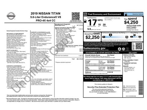 Used 2019 Nissan Titan PRO-4X w/ Pro-4x Utility Package AWD/4WD image 2