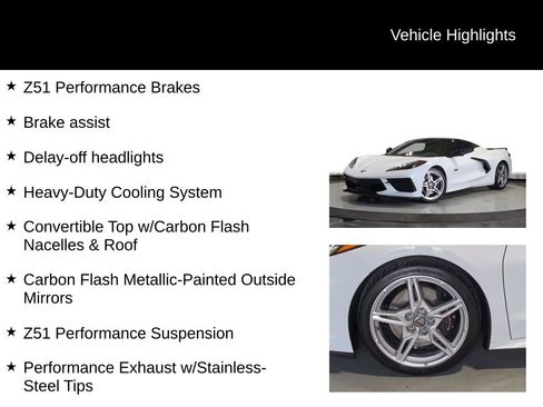 Used 2023 Chevrolet Corvette Stingray Convertible w/ Z51 Performance Package image 25