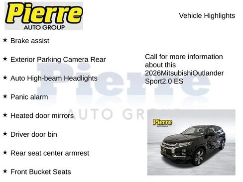 Used 2026 Mitsubishi Outlander Sport ES AWD/4WD image 14