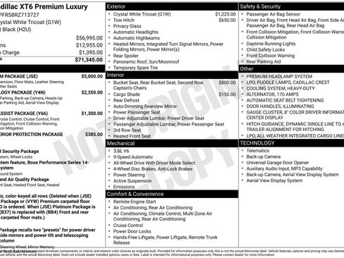 Certified 2024 Cadillac XT6 Premium Luxury w/ Platinum Package image 42