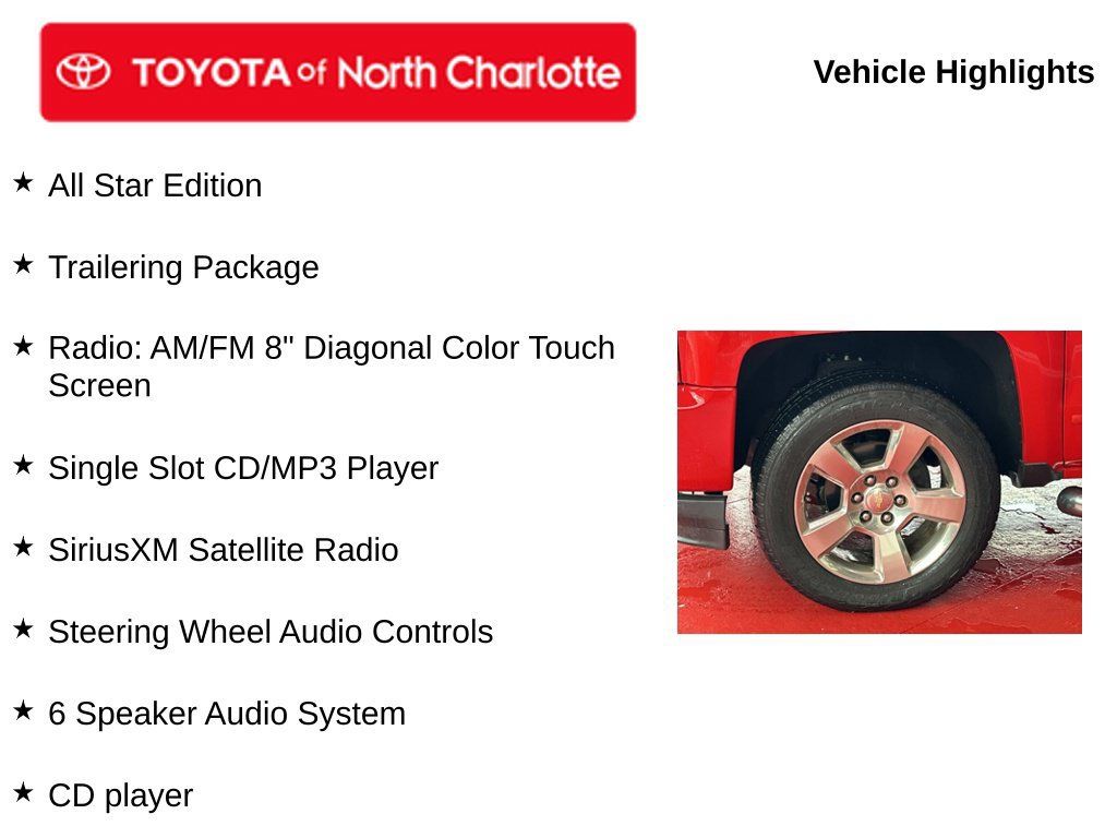 Used 2016 Chevrolet Silverado 1500 LT w/ All Star Edition AWD/4WD image 5