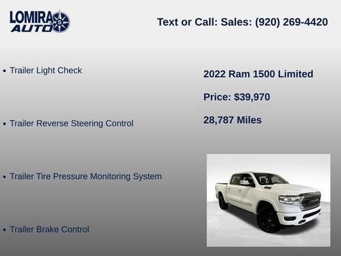 Used 2022 RAM 1500 Limited w/ Body-Colour Bumper Group AWD/4WD image 33