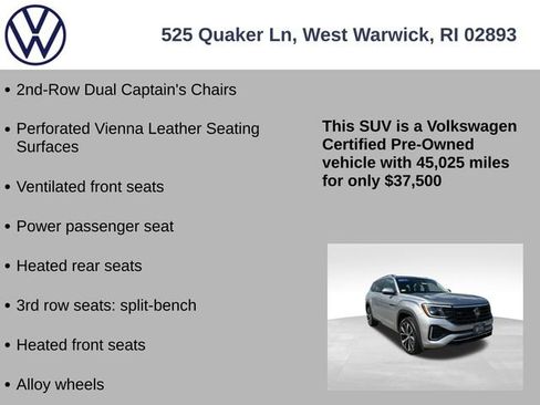 Certified 2024 Volkswagen Atlas SEL Premium R-Line AWD/4WD image 25