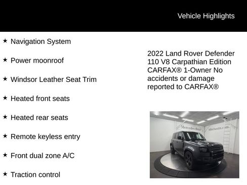 Used 2022 Land Rover Defender 110 Carpathian Edition AWD/4WD image 6