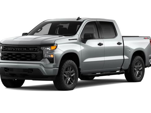 New 2026 Chevrolet Silverado 1500 Custom w/ Turbomax Blackout Package AWD/4WD image 1