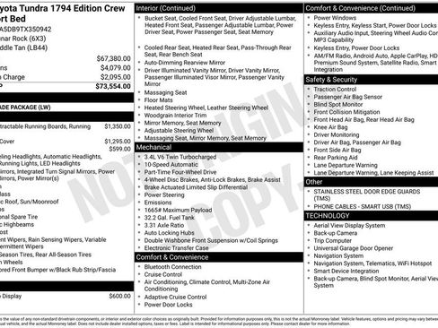 Used 2026 Toyota Tundra 1794 Edition AWD/4WD image 6