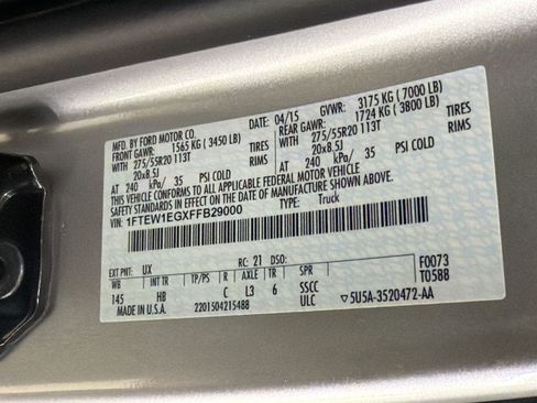 Used 2015 Ford F150 Lariat AWD/4WD image 25