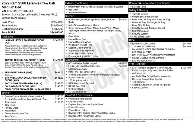 Used 2022 RAM 2500 Laramie AWD/4WD image 3