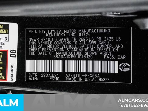 Used 2024 Lexus ES 300h w/ Premium Package image 63