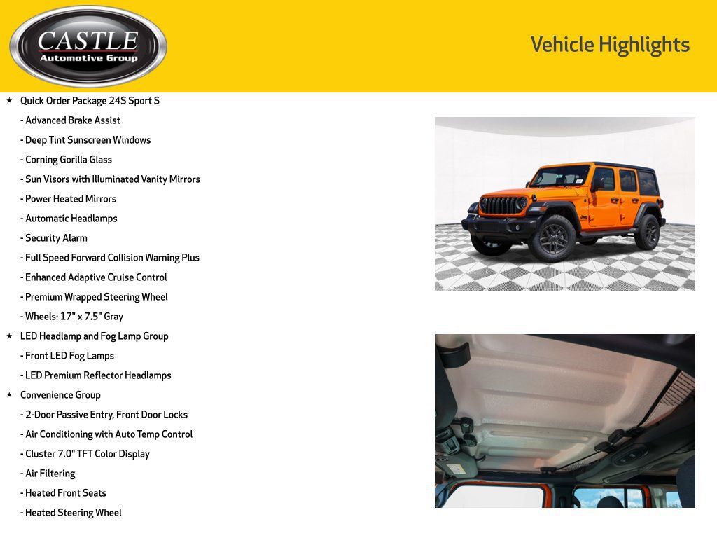 New 2026 Jeep Wrangler Unlimited Sport AWD/4WD image 3