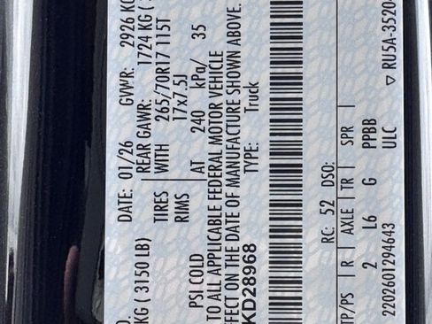 New 2026 Ford F150 XL w/ Equipment Group 103A High image 13