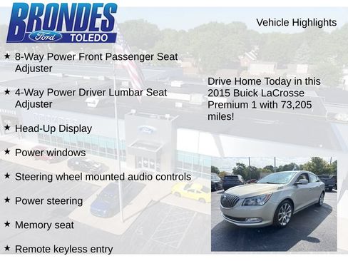 Used 2015 Buick LaCrosse Premium w/ Driver Confidence Package #1 FWD image 17