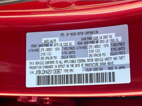 Used 2025 MAZDA CX-70 Plug-In Hybrid w/ Premium Pkg image 36