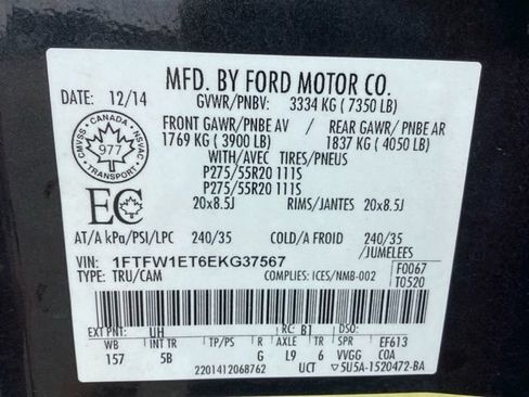 Used 2014 Ford F150 FX4 w/ Equipment Group 402A Luxury AWD/4WD image 37