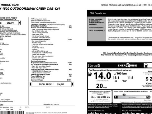 Used 2018 RAM 1500 Outdoorsman image 9