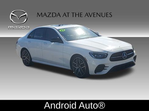 Used 2022 Mercedes-Benz E 350 E 350 w/ AMG Line Exterior image 3