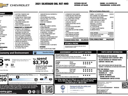 Used 2021 Chevrolet Silverado 1500 RST w/ Bed Protection Package image 5