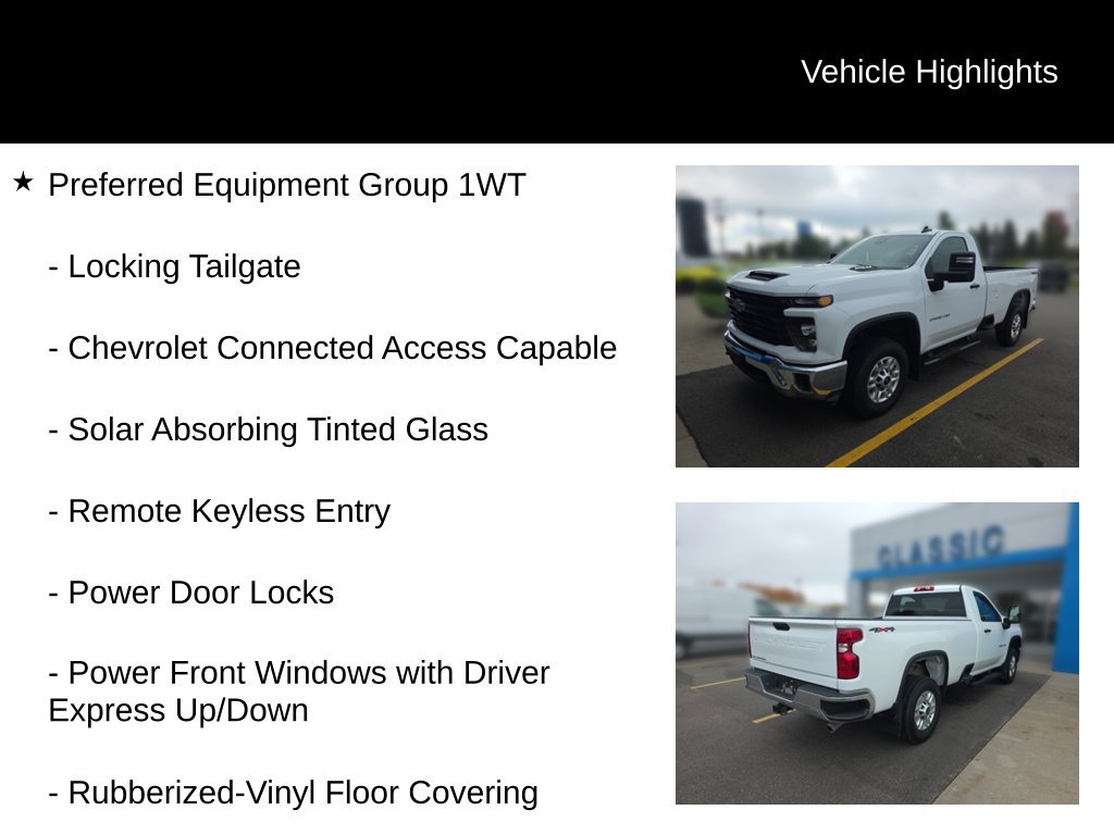 Used 2026 Chevrolet Silverado 2500 W/T w/ Snow Plow Prep/Camper Package AWD/4WD image 5