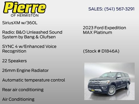 Used 2023 Ford Expedition Max Platinum AWD/4WD image 12
