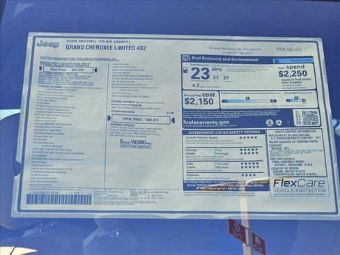 New 2026 Jeep Grand Cherokee Limited RWD image 16