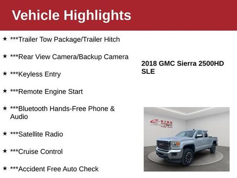 Used 2018 GMC Sierra 2500 SLE image 3