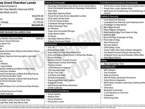 Used 2023 Jeep Grand Cherokee Laredo AWD/4WD image 6