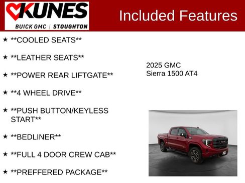 Used 2025 GMC Sierra 1500 AT4 w/ AT4 Preferred Package AWD/4WD image 3