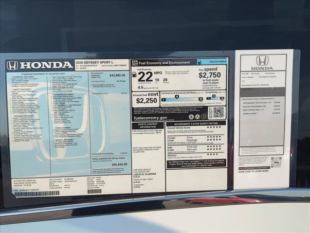 New 2026 Honda Odyssey Sport-L image 25