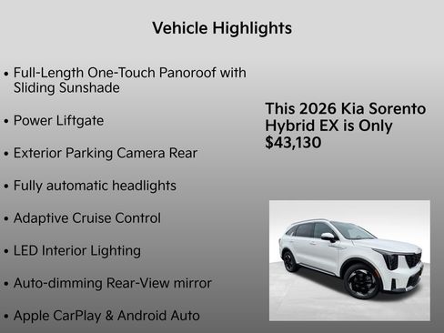 New 2026 Kia Sorento EX image 10