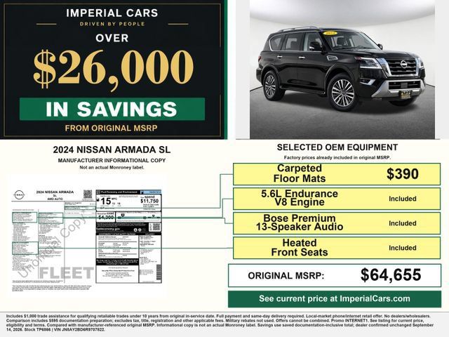 Used 2024 Nissan Armada SL AWD/4WD image 3