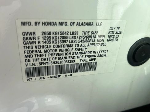 Used 2018 Honda Pilot EX image 30