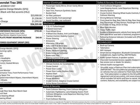 Used 2024 Chevrolet Trax RS w/ Driver Confidence Package FWD image 22