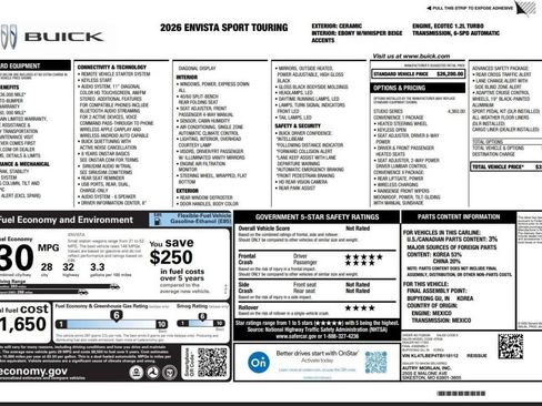Used 2026 Buick Envista Sport Touring w/ Studio Series FWD image 15
