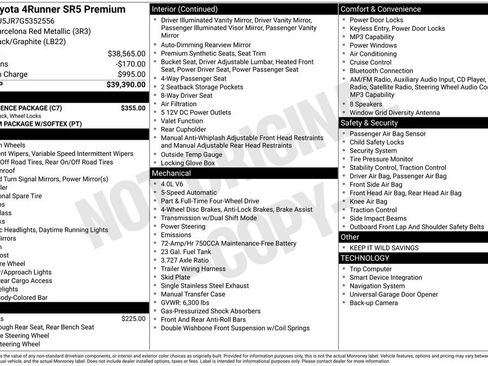 Used 2016 Toyota 4Runner SR5 Premium w/ Convenience Package AWD/4WD image 15