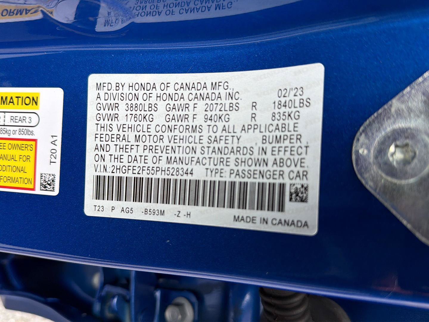 Used 2023 Honda Civic Sport image 39