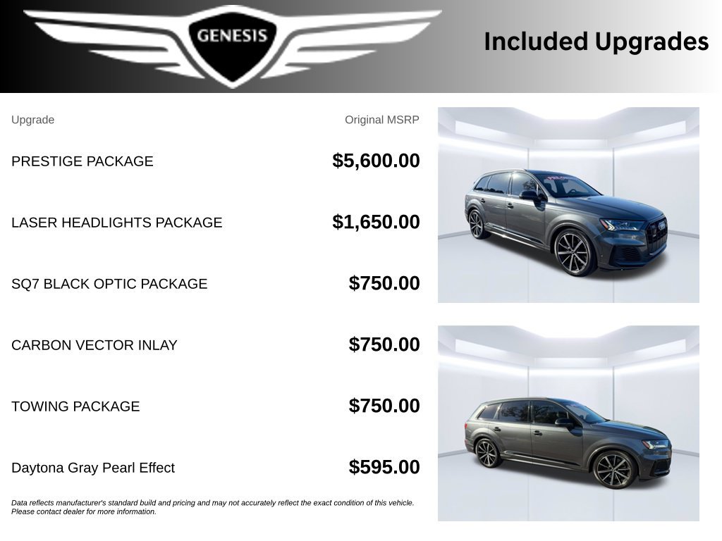 Used 2020 Audi SQ7 Prestige w/ Prestige Package AWD/4WD image 12